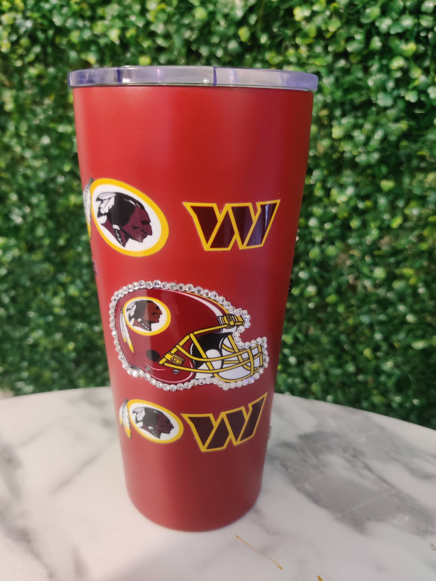 Commanders Bling Double Wall Vacuum Insulated Travel Tumbler – 20 oz