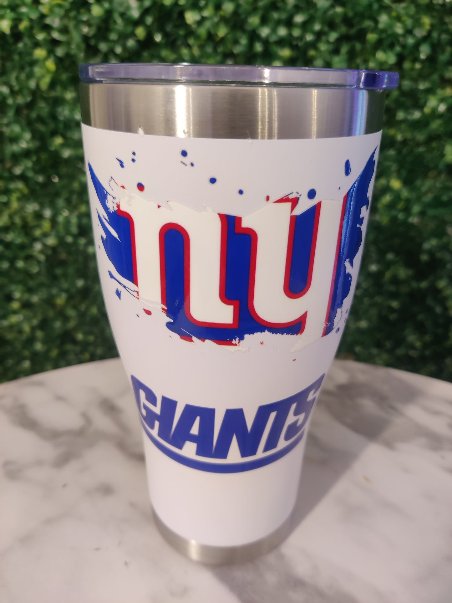 NY Giants 30 oz Double Wall Stainless Steel Tumbler