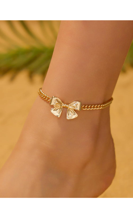 Princess bow anklet