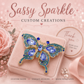 Dazzling Butterfly Brooch