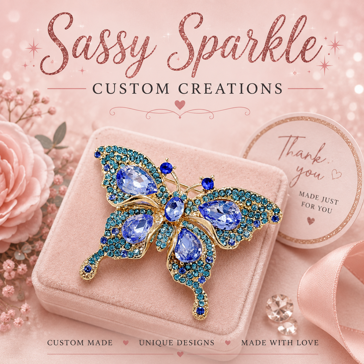 Dazzling Butterfly Brooch