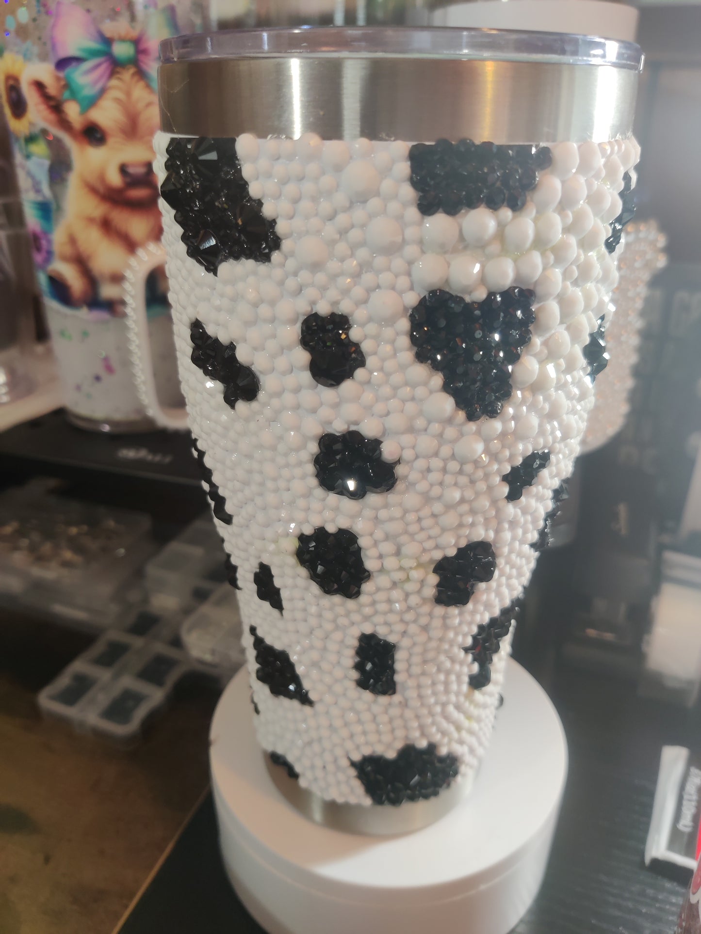 Cow Print Double Wall Stainless Steele Tumbler