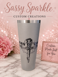Man of God Double‑Insulated 20 oz Tumbler (Gray)