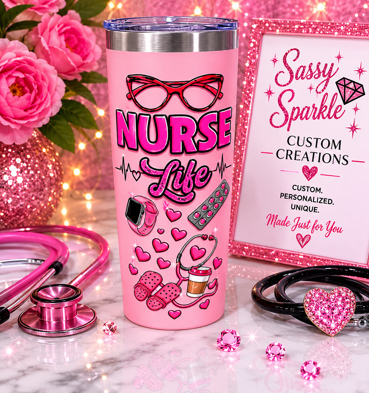 Nurses 20oz Hot & Cold tumbler