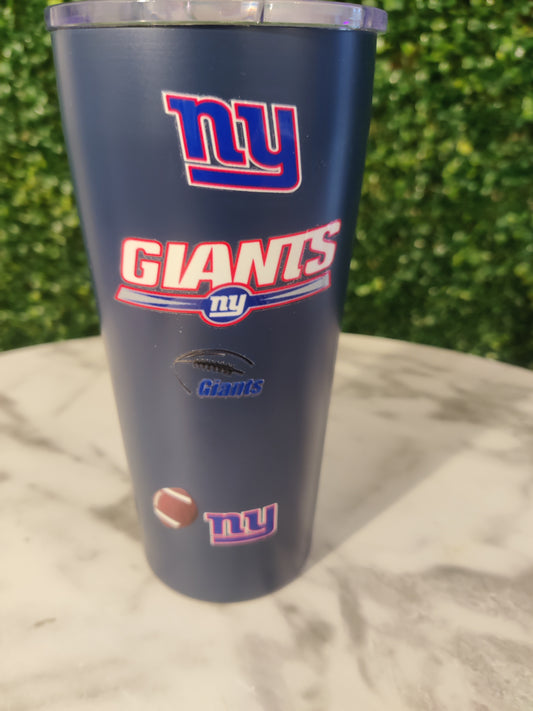 NY Giants 20 oz Double Wall Stainless Steel Tumbler